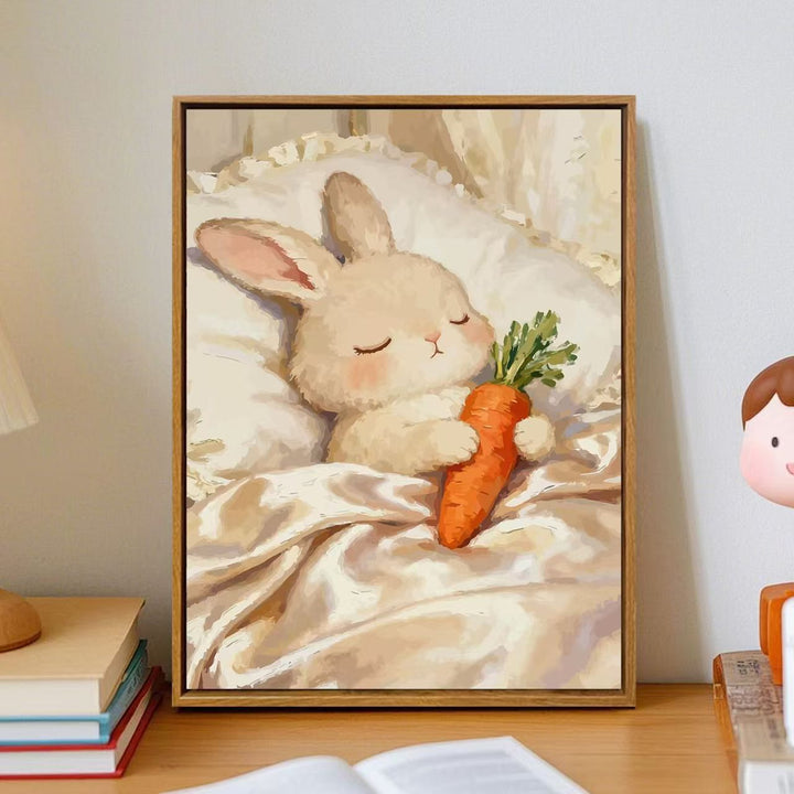 Cozy Cartoon Bunny Wall Art Kalsten