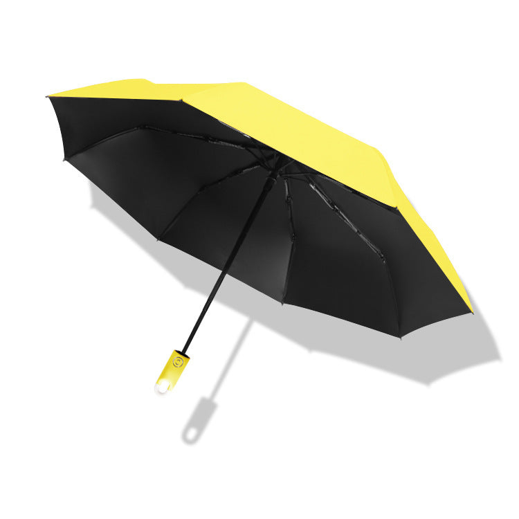 Women's elegant folding umbrella with ergonomic grip and UV protection Kalsten