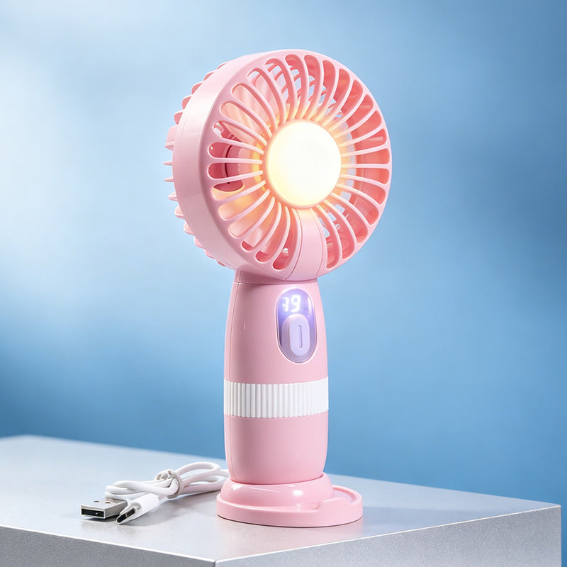 Women's portable mini fan with built-in LED light Kalsten