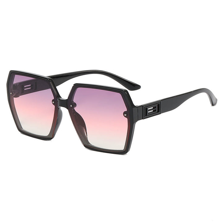 Women's Geometric Oversized Sunglasses with Modern Frame Kalsten