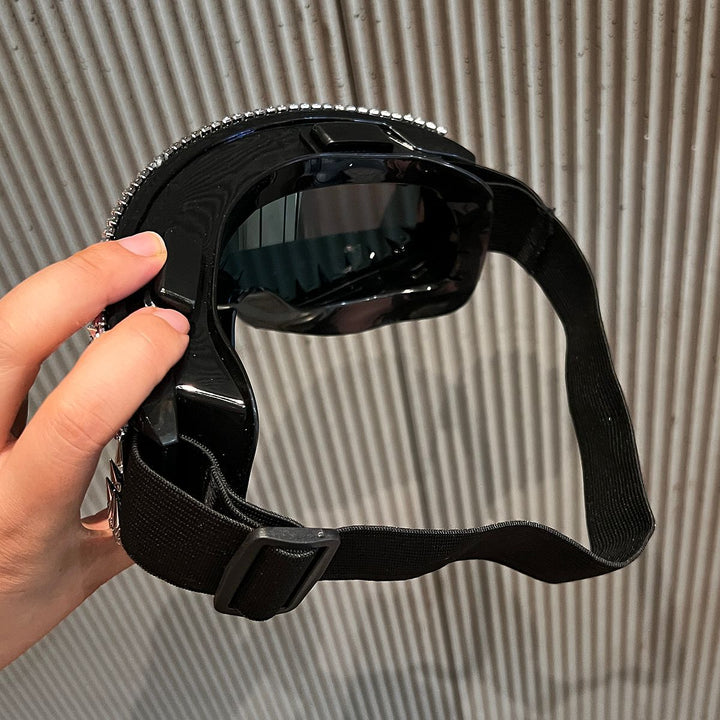 Ladies Ski Goggles with Extravagant Rhinestone Design Kalsten