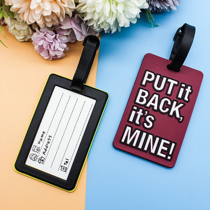Unisex Luggage Tag with Humorous Saying Kalsten