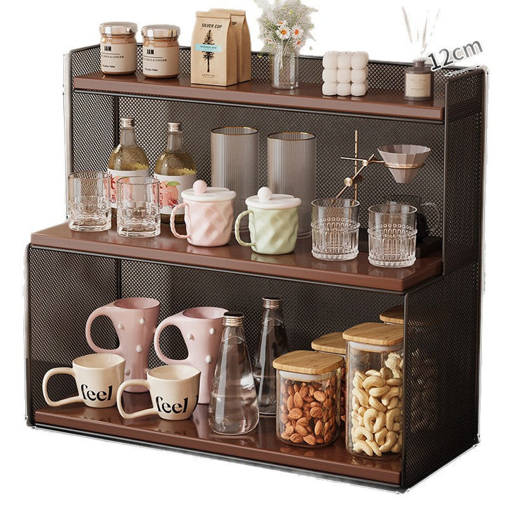 Three-Tiered Metal Kitchen Storage Rack Kalsten