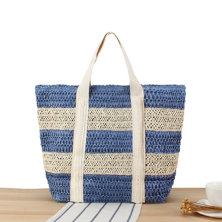 Braided beach bag with sturdy carrying handles Kalsten