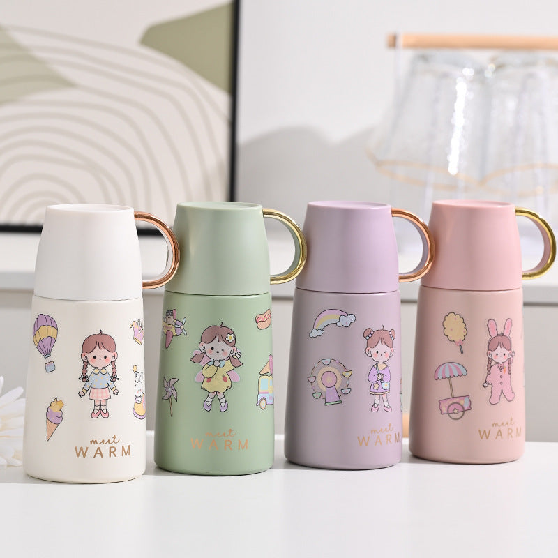Ladies Insulated Carafe with Colorful Motif Design Kalsten