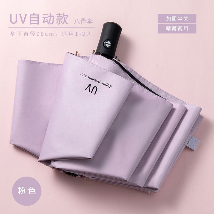 Women compact folding umbrella with Kalsten handle