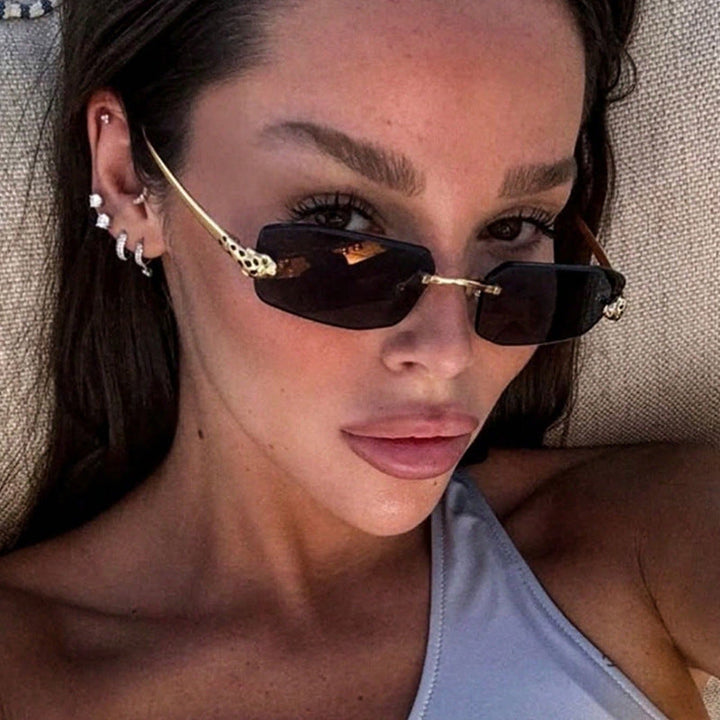 Women elegant half-frame sunglasses Kalsten