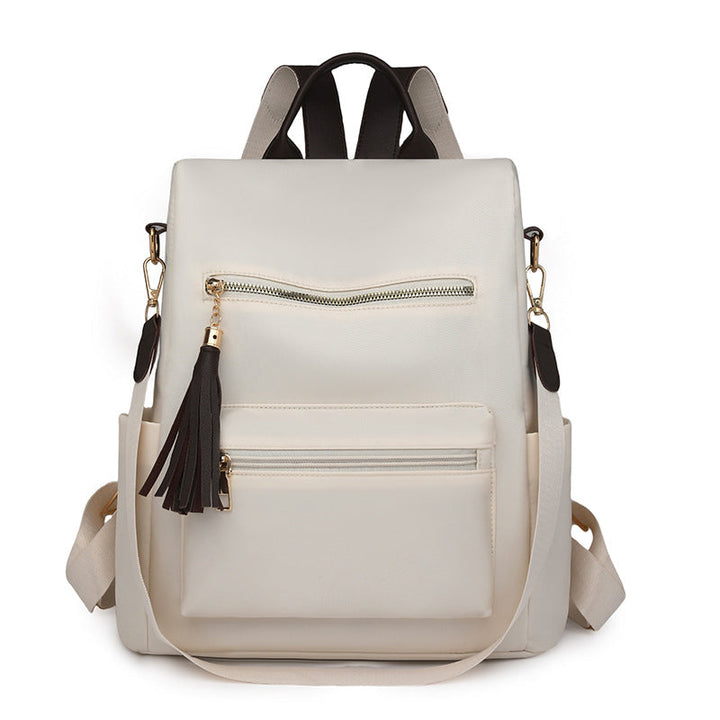 Elegant Multi-Pocket Backpack with Detachable Strap Kalsten