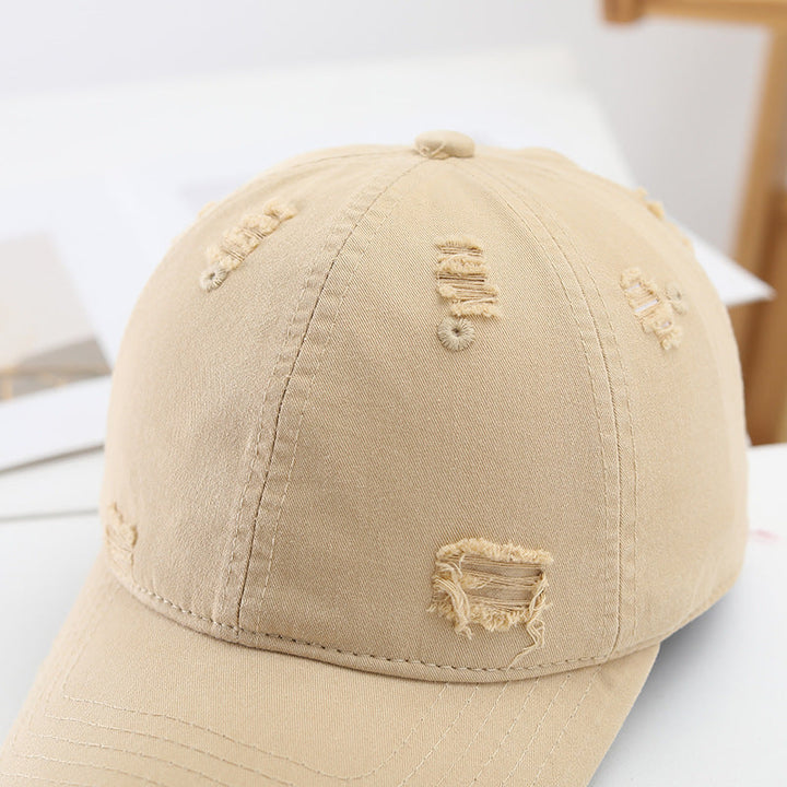 Women's fashionable destroyed baseball cap with adjustable strap Kalsten