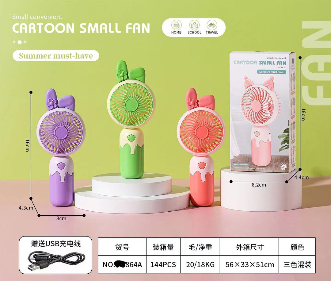 Unisex Cartoon Hand Fan with Cute Animal Design Kalsten