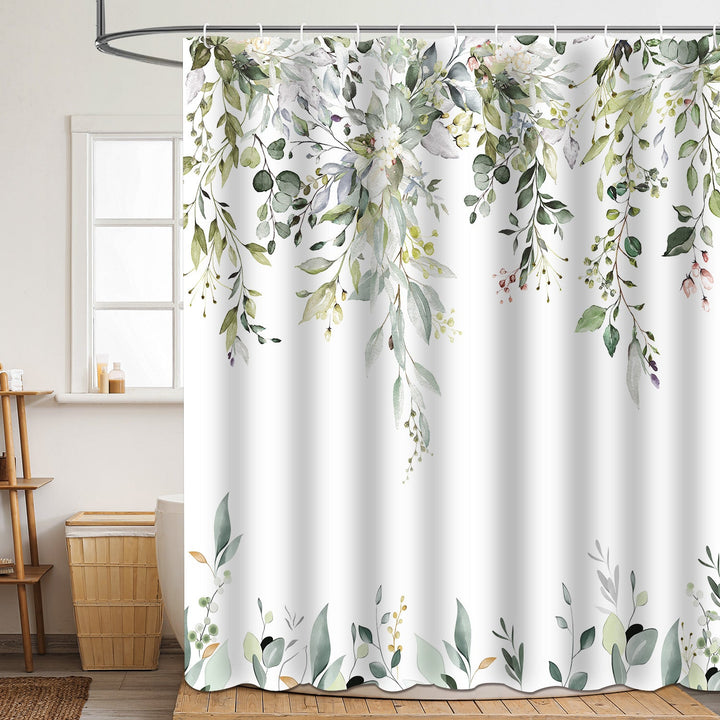 Floral Patterned Bathroom Shower Curtain Kalsten