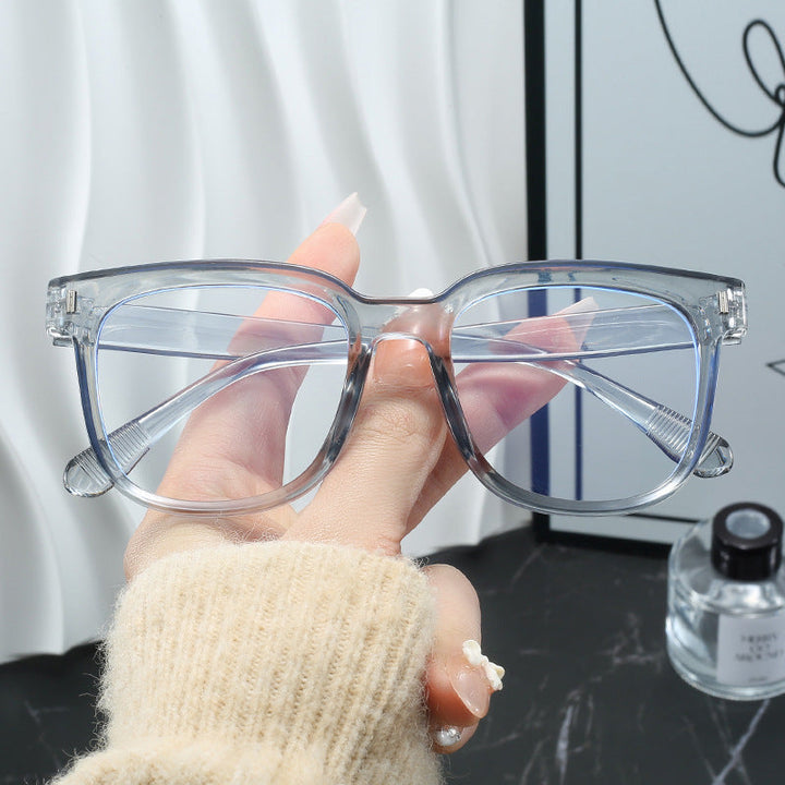 Women's fashionable rectangular glasses with blue lenses Kalsten