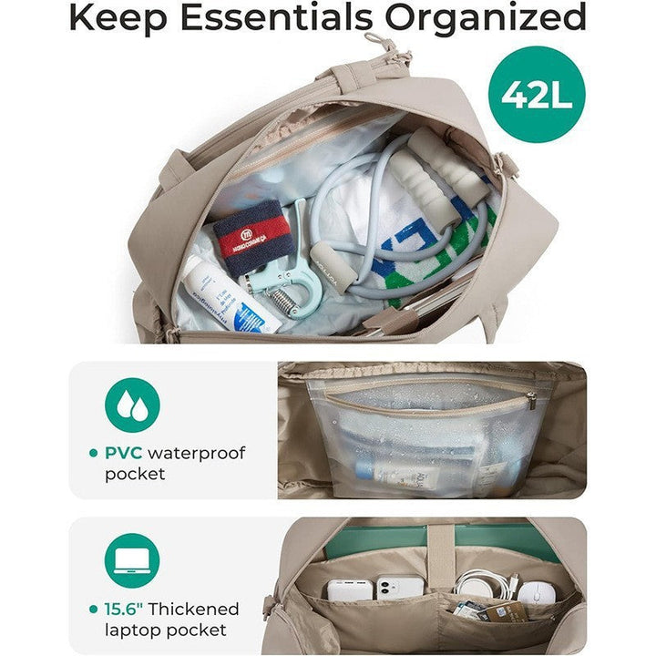 Sporty Tennis Bag with Multiple Compartments and Carrying Options Kalsten