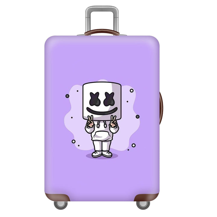 Unisex nan robust Hart shell trolley with lion portrait motif print, shock-resistant ABS polycarbonate shell, multi-wheeled chassis and TSA security lock Kalsten