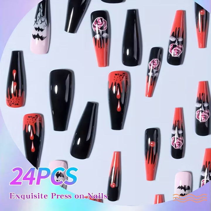 Halloween-Themed Art Press-On Nails Kalsten