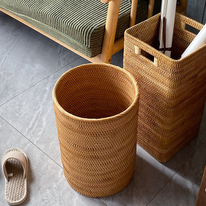 Women rectangular storage basket with practical handle Kalsten