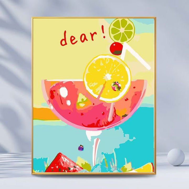 Citrus-Inspired Graphic Art Print Kalsten