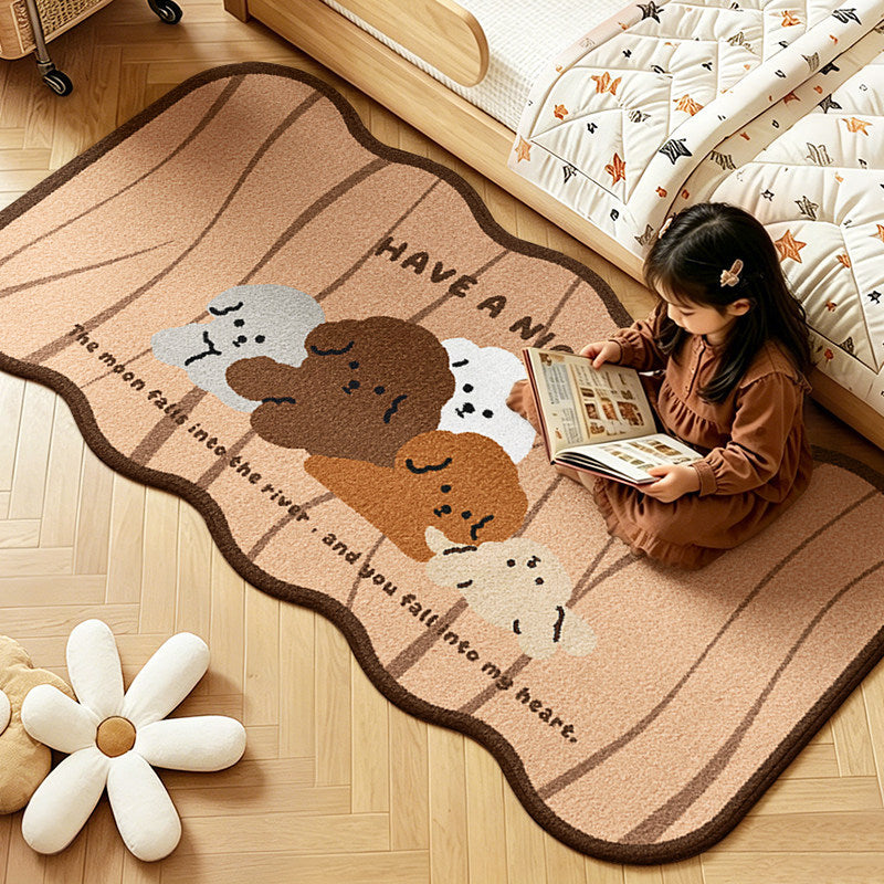 Children's Playful Animal Design Area Rug Kalsten