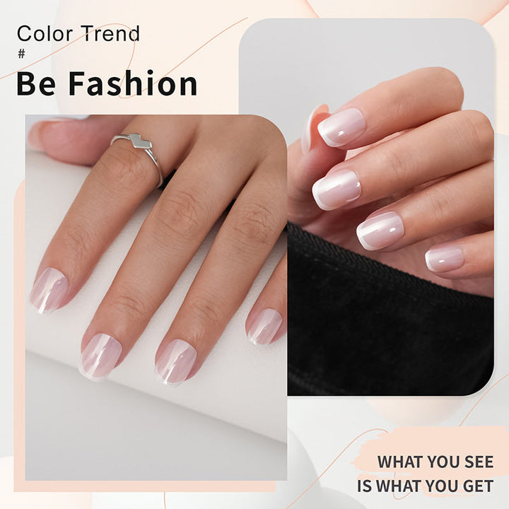 High-quality artificial nails with elegant French tips Kalsten