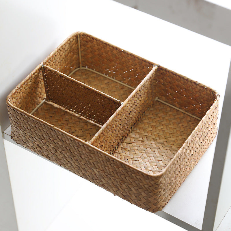 Unisex Practical Storage Basket with Three Compartments Kalsten