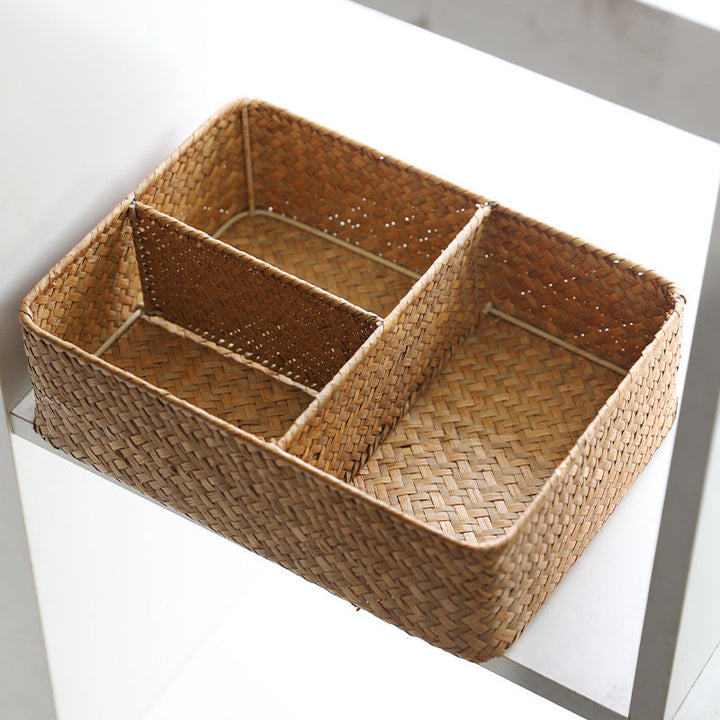 Unisex Practical Storage Basket with Three Compartments Kalsten
