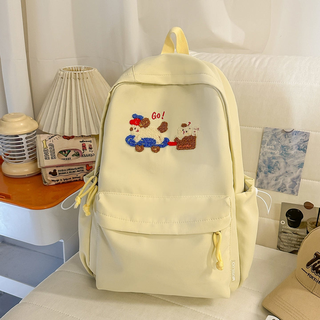 Playful Embroidered Backpack Kalsten
