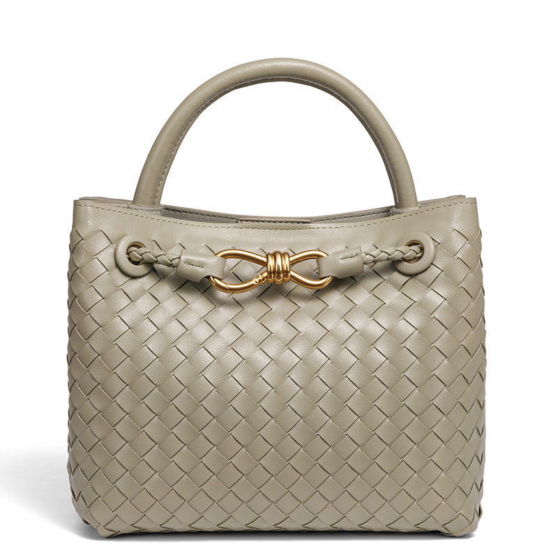 Woven Leather Tote Bag Acalora