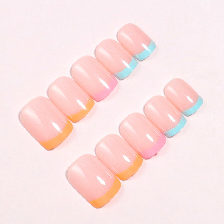 Premium Gradient French Tip Press-On Nail Set Kalsten