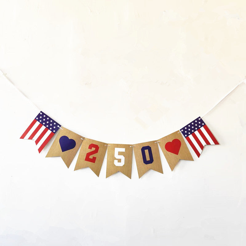 Unisex multi-piece party decoration set with paper fans pom poms bunting garland Kalsten