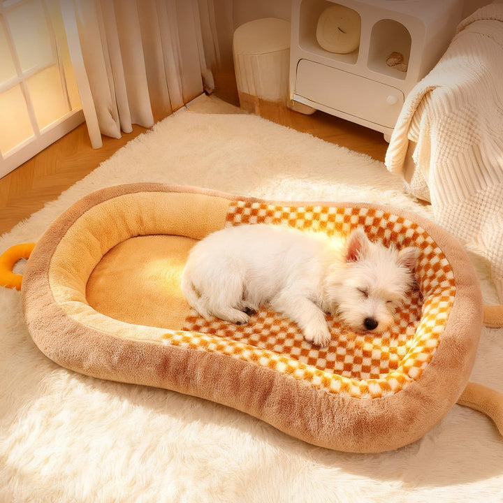 Cozy Checkered Dog Bed