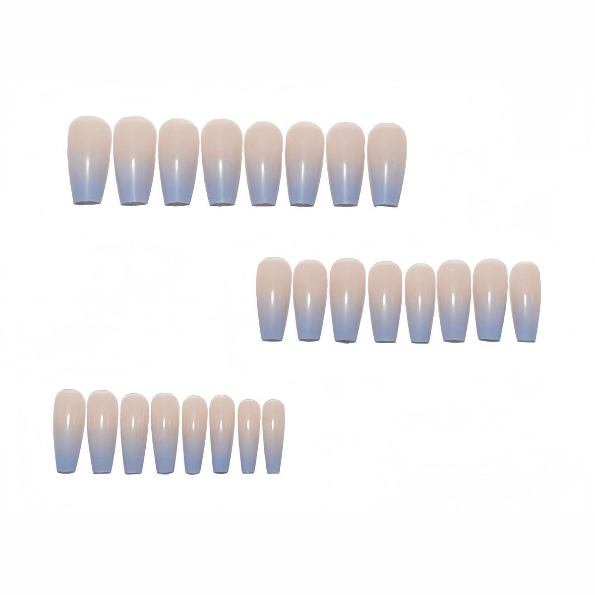 Acrylic nails in elegant ombre look Acalora