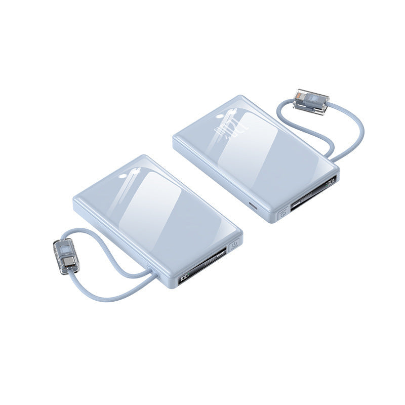 Portable power bank with integrated cables and state-of-the-art fast charging function Kalsten