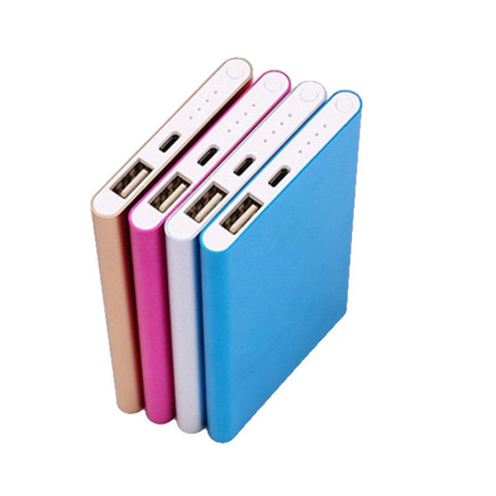 Slim aluminum portable power bank with dual USB output Kalsten