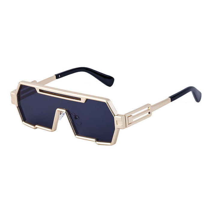 Women's fashionable sunglasses in a futuristic design with a wide frame Kalsten