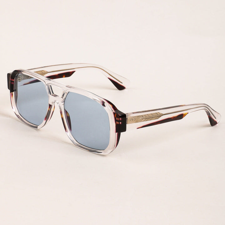 Women's sunglasses in modern oversized style with clear frame and sturdy lenses Kalsten