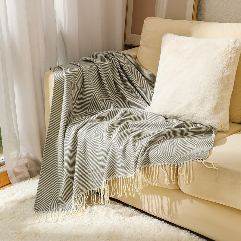 Women's stylish and soft zigzag blanket Kalsten