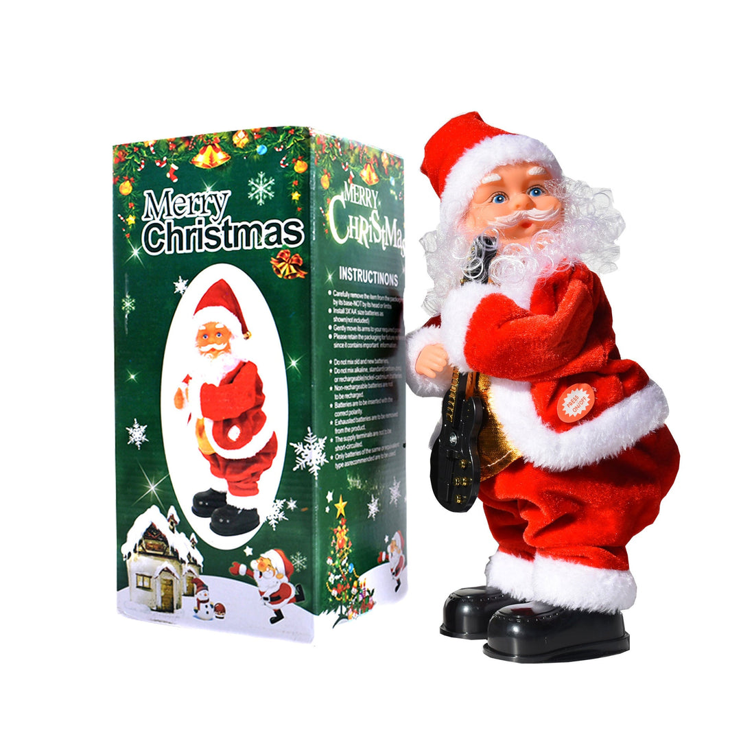 Parachuting Santa Claus Hanging Christmas Ornament With Fabric Canopy And Decorative Suspension Cords