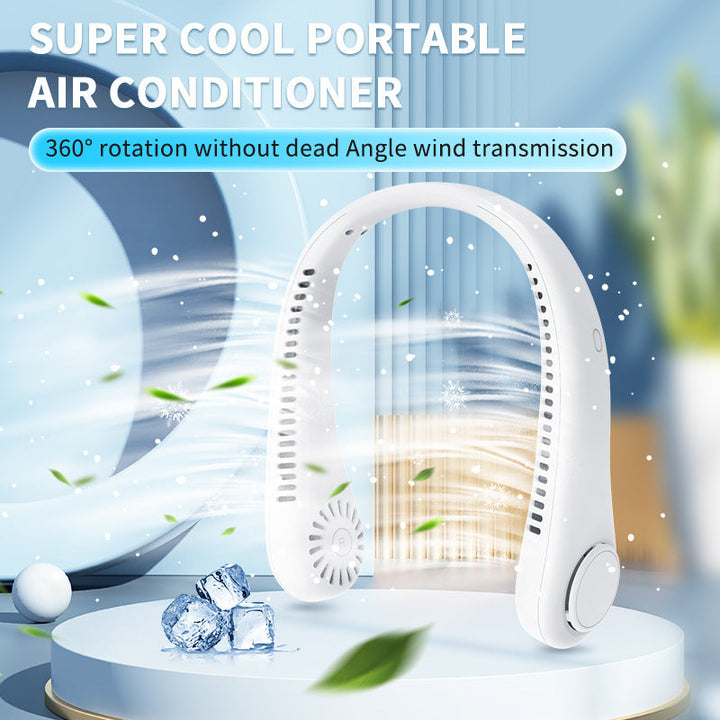 Ladies Portable Neck Fan with Ergonomic Design Kalsten