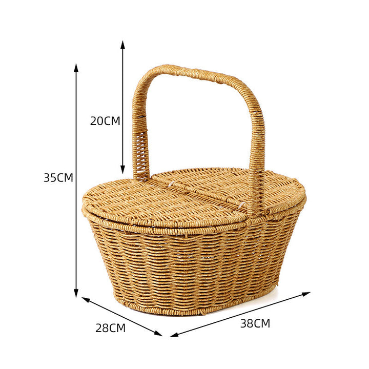 Women braided picnic basket Kalsten