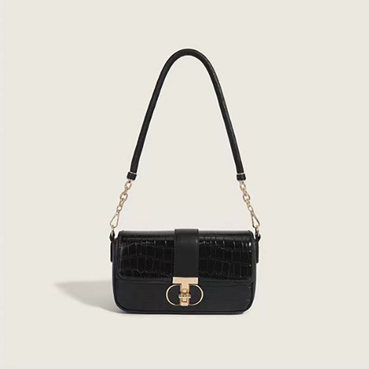 Crocodile-Embossed Crossbody Handbag Kalsten