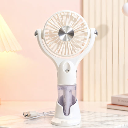 Unisex Portable Spray Hand Fan with USB Charging Function and Ergonomic Design Karnz