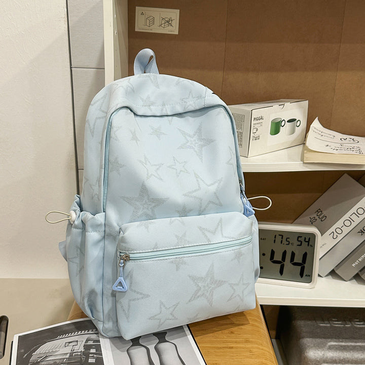 Stylish Star-Embellished Casual School Backpack Kalsten