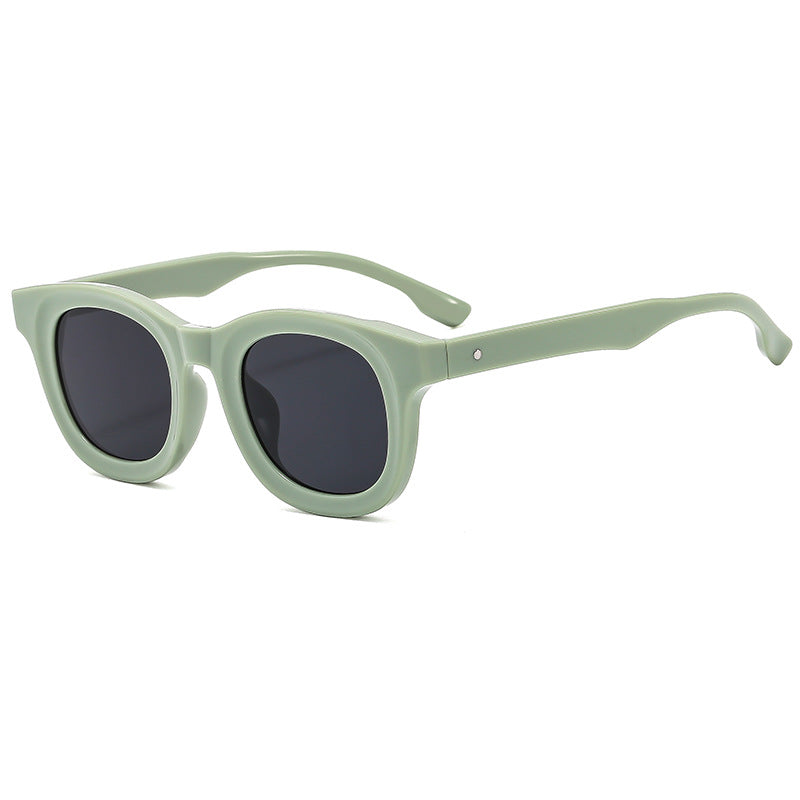 Women's Round Sunglasses with Stylish, Wide Plastic Frame Kalsten