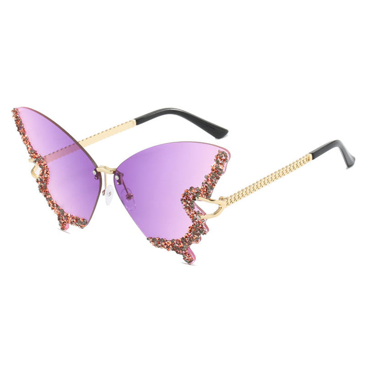 Ladies extravagant Cats Eye sunglasses with sparkling accents Kalsten