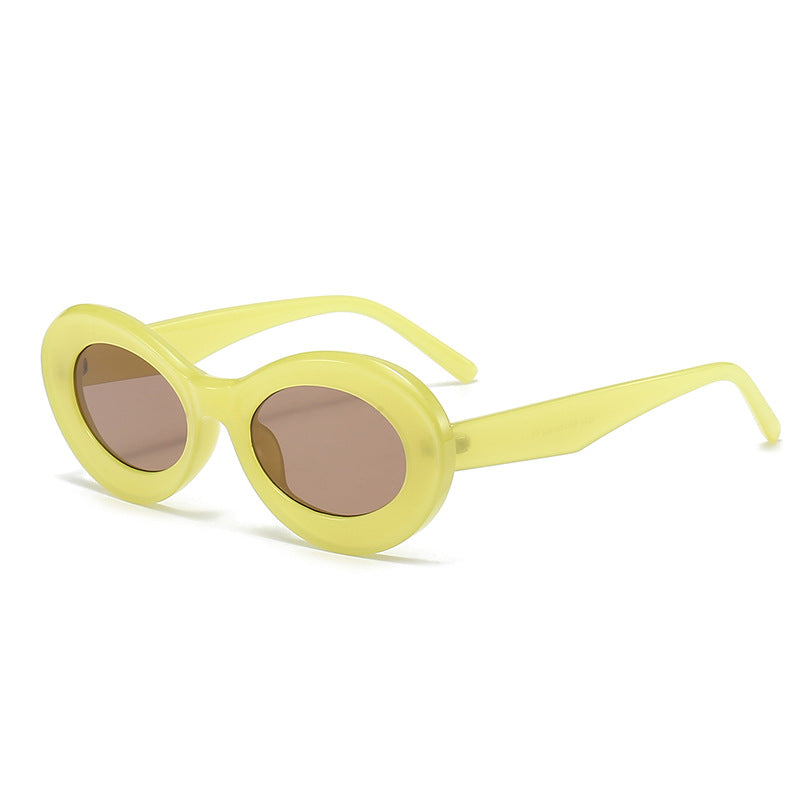 Women’s fashionable oval-shaped sunglasses with innovative design Kalsten
