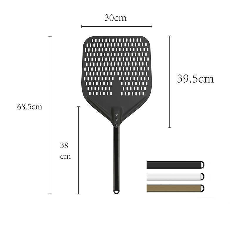 long-handle aluminum pizza peel with thin rectangular blade Kalsten