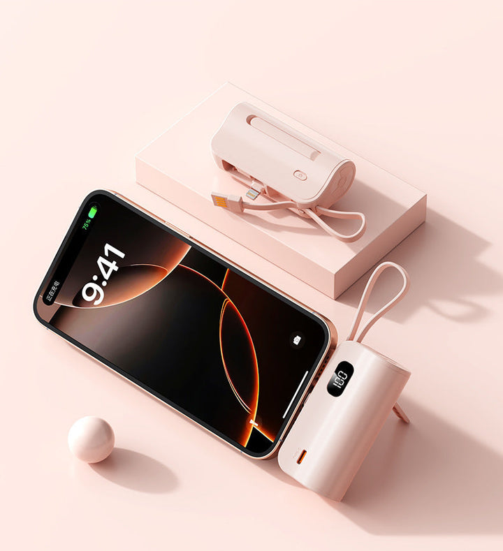 Portable charger with integrated digital display and fast charging function Kalsten