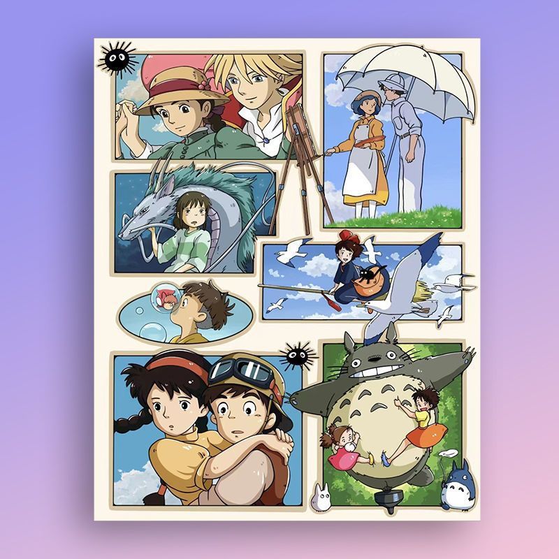 Cartoon Character Sticker Art Print Kalsten