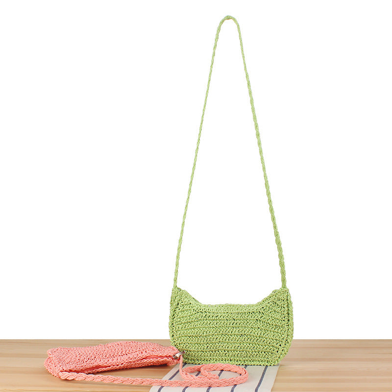 Elegant Shoulder Bag In Minimalist Crochet Design Kalsten