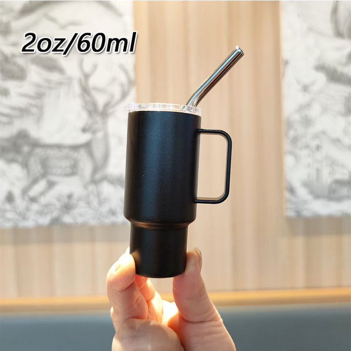 Women's practical drinking glass with metal straw Kalsten